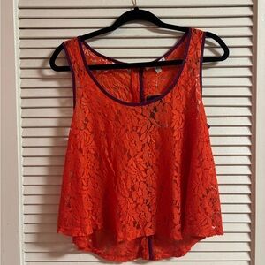 Urban Outfitters Lucca Couture Lace Tank Top size M